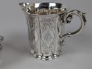 Gräddkanna & sockerskål, Silver