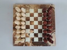 Schackbräde, alabaster