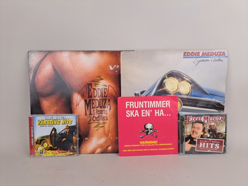 Eddie Meduza, LP/CD & Singel bl.a. "Fruntimmer ska ha en.."