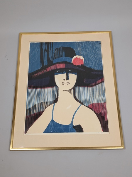 Färglitografi, Leif Nilsson, signerad