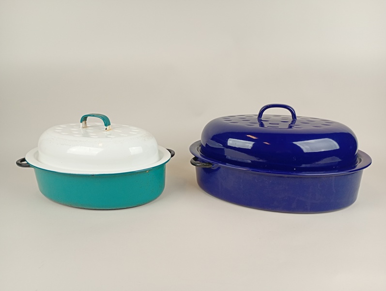 Emaljerade grytor 2 st Kockums