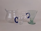 Glas, 4 delar bl.a. Boda
