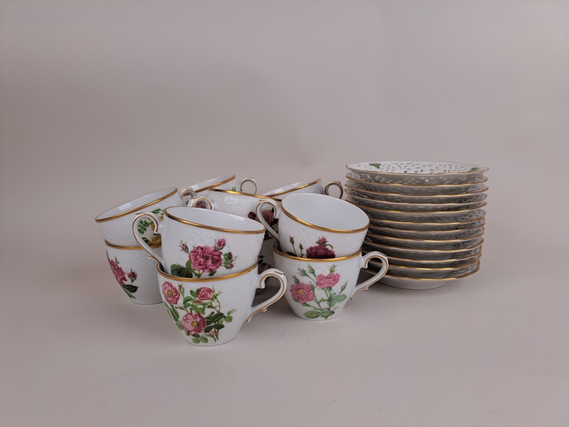 Kaffeservis, "Klassiska Rosor" Fyrklövern Schumann Arzberg