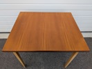 Matbord med utdragbara skivor, teak