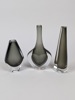 Vaser 3 st glas, "Sommerso" Nils Landberg Orrefors