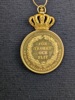 Guldmedalj, "För trohet & flit" Gustaf V 1924, 23 k Guld medalj & 18 k Guld Krona