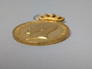 Guldmedalj, "För trohet & flit" Gustaf V 1924, 23 k Guld medalj & 18 k Guld Krona