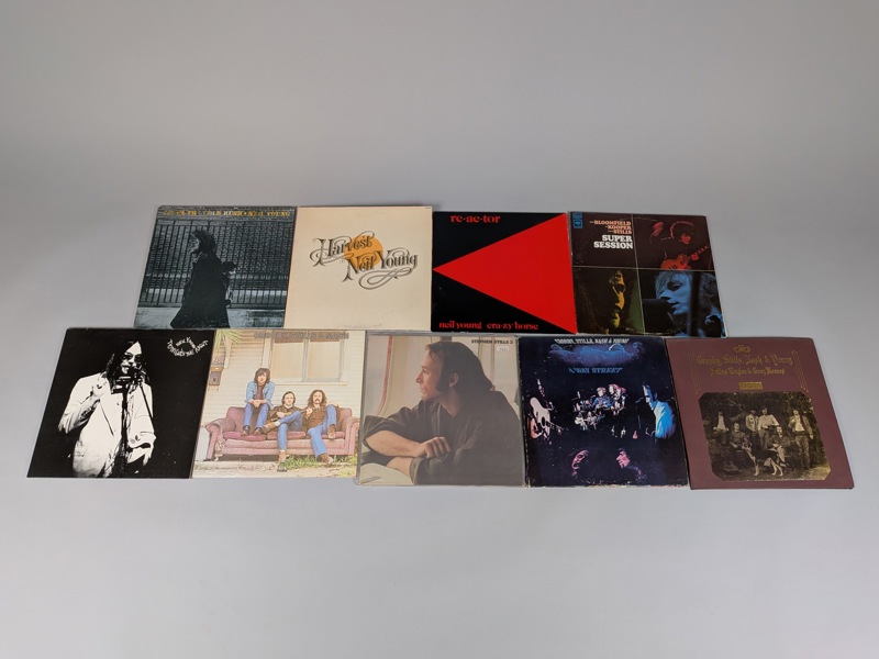 Lp-skivor 9 st bl.a. NEil Young