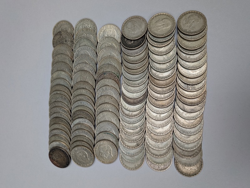 Silvermynt 1 kr, 40 % Silver