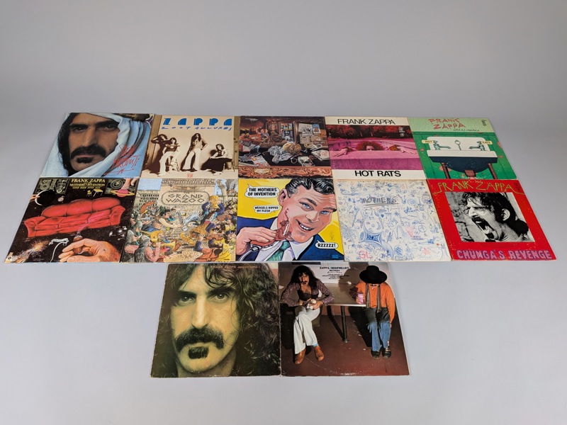 LP-skivor 12 st bl.a. Frank Zappa