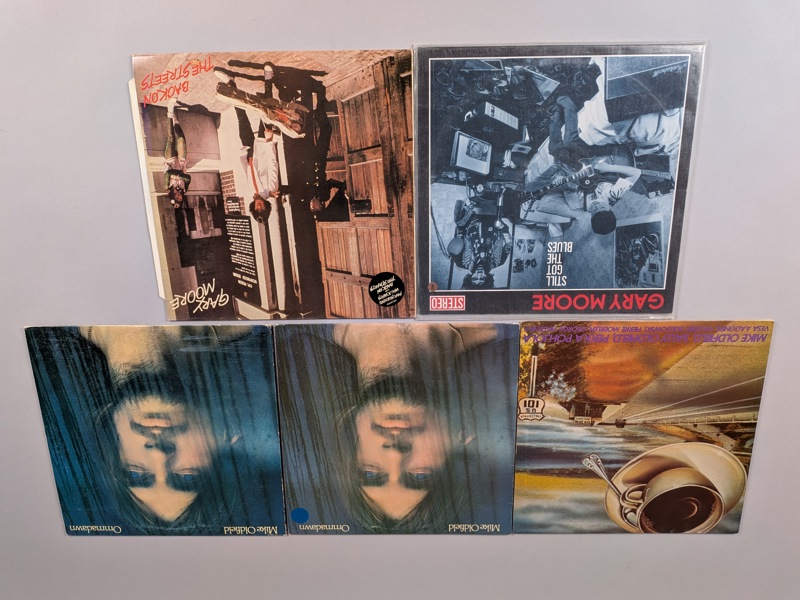 LP-skivor 5 st Gary Moore & Mike Oldfield