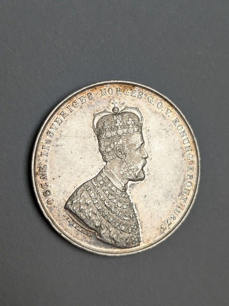 Silvermynt / Kastmynt, Oscar II Kröning 1873