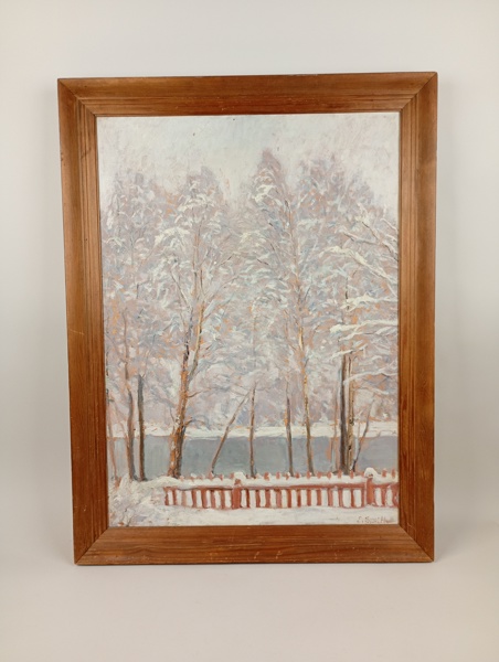 Olja på duk, Ernst Smith, signerad