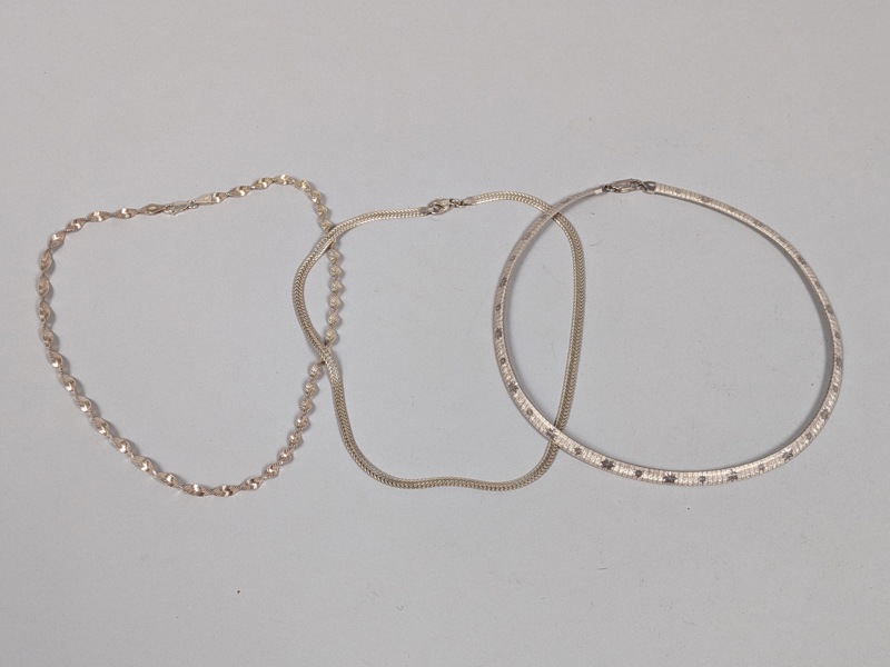 Silver 3 delar, halsband