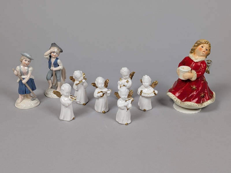 Figuriner, Goebel bl.a. speldosa