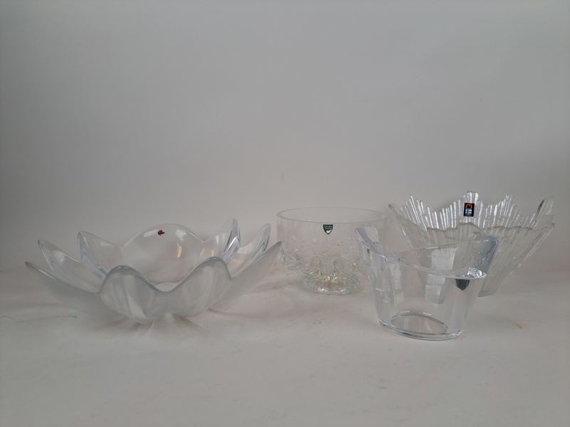 Glas, 4 delar bl.a. Humppila Finland