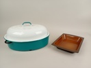 Emaljerat 2 delar bl.a. Kockums