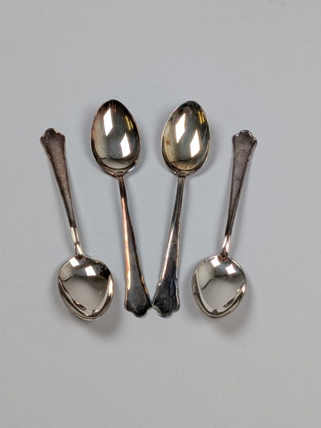 Matskedar, Silver "Chippendale" 4 st