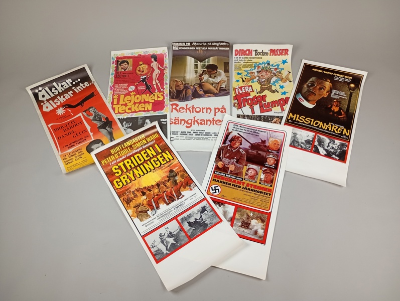 Posters, 7 st Ekivok bl.a. Lejonets Tecken