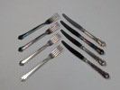Silverbestick, "Chippendale" 8 delar