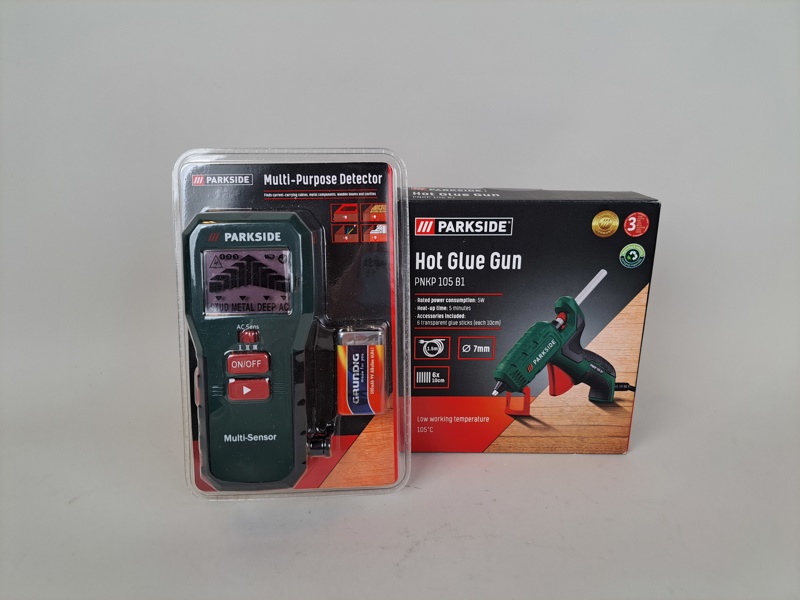 Parkside, Limpistol & Multipurpurse detektor, obegagnade