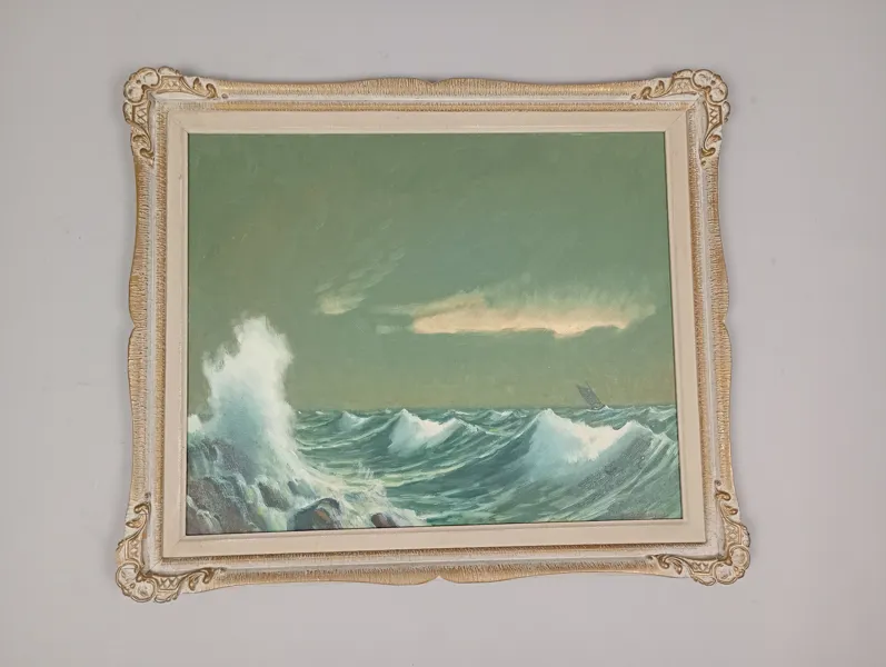 Olja på pannå, "Söderhamns Skärgård", Gunnar Nerlund