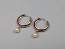 Örhänge, 18 k Guld med pärla