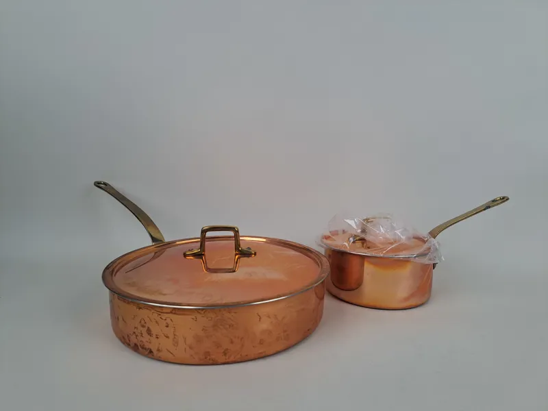 Traktörpannor 2 st Koppar