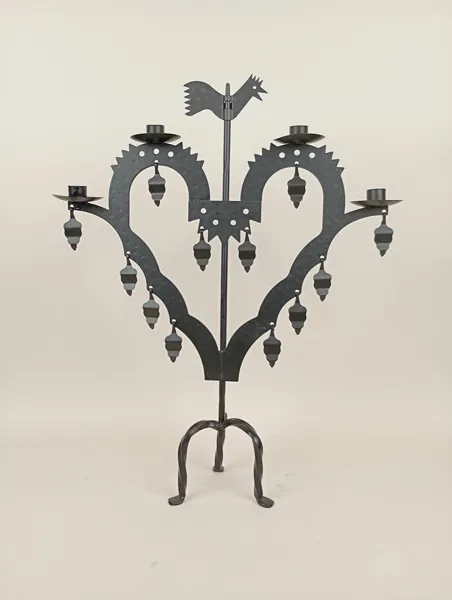 Tuppljusstake, smide