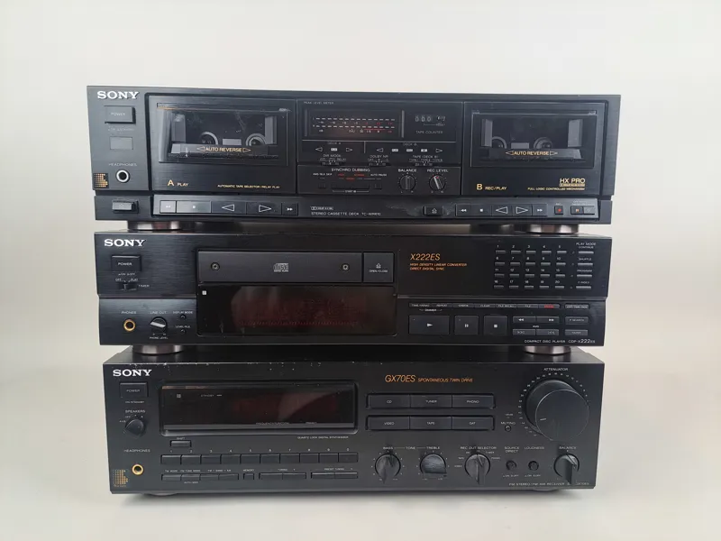 Stereoanläggning, CD/Kasett/förstärkare, Sony TC-WR610 / CDP-X222ES / STR-GX70ES