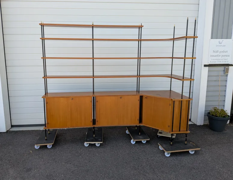 Hyllsystem, "Prydno" Bröderna Gustafssons möbelfabrik Virserum, teak