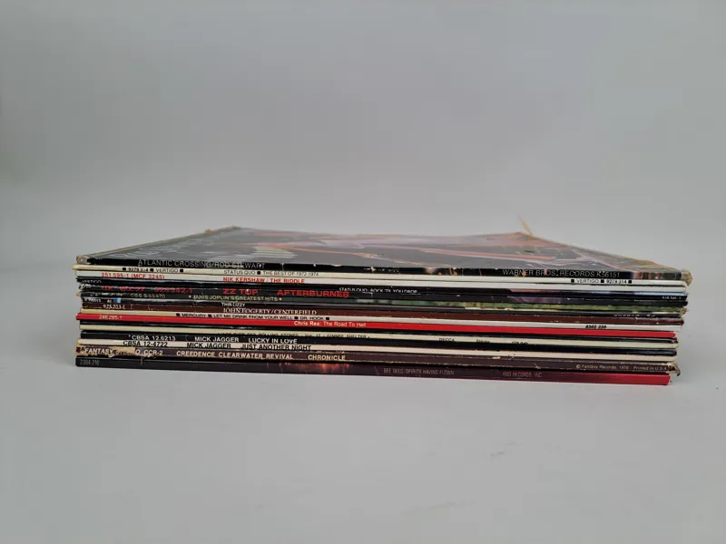 Parti LP-skivor bl.a. Rod Stewart, ZZ Top, Mick Jagger m.fl.