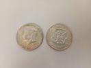 Silvermynt, 5 st bl.a. Half Dollar