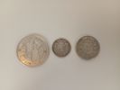 Silvermynt, 5 st bl.a. Half Dollar