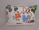 Gardinkappa & uppsydda kuddar, tyg ifrån Svenskt tenn bl.a. "Vegetable Tree" Josef Frank för svenskt tenn