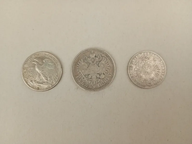 Silvermynt 3 st Utländska