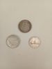 Silvermynt 3 st bl.a. Italien