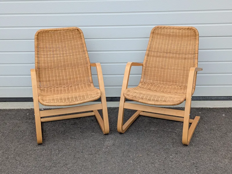 Fåtöljer, 2 st "Öland" IKEA rotting