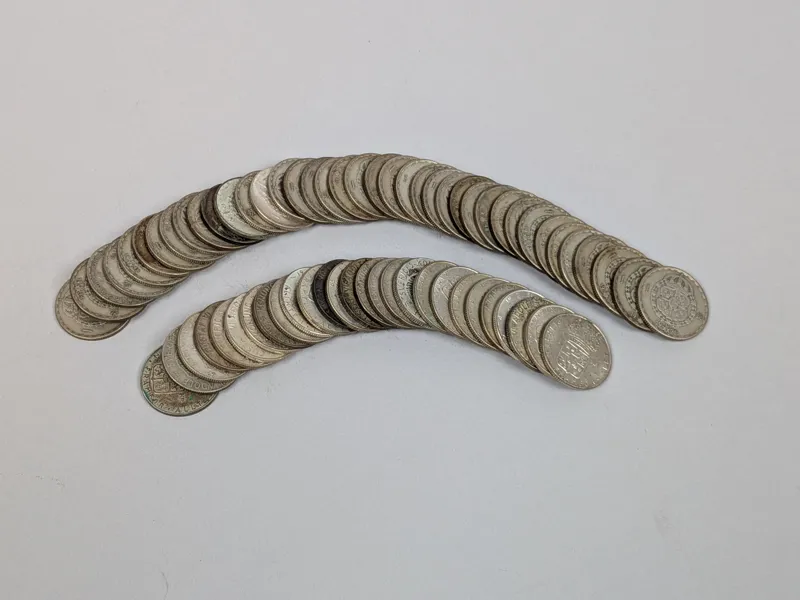 Silvermynt, 1 kr 40% Silver 66 st