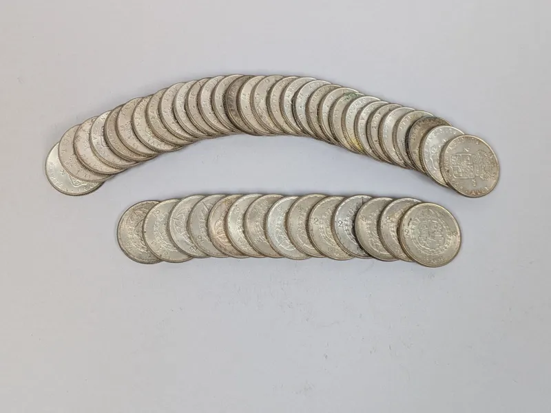 Silvermynt, 2 kr 40% Silver 66 st