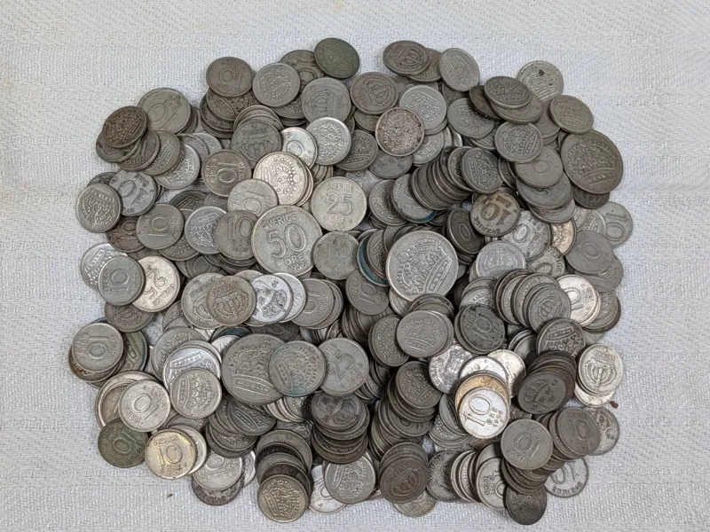 Silvermynt, 10 & 25 öre 40 % Silver