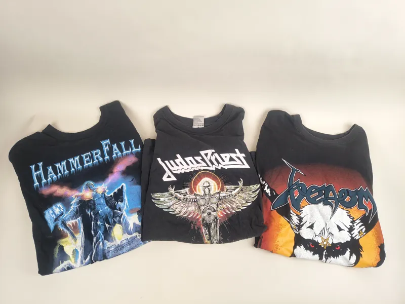 T-shirts 3 st, Hård Rock