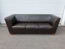 3-sits soffa, Skinn