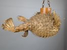 Taxidermi,Lampskärm/taklampa Blåsfisk