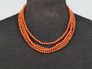 Halsband, guldspänne & korallpärlor