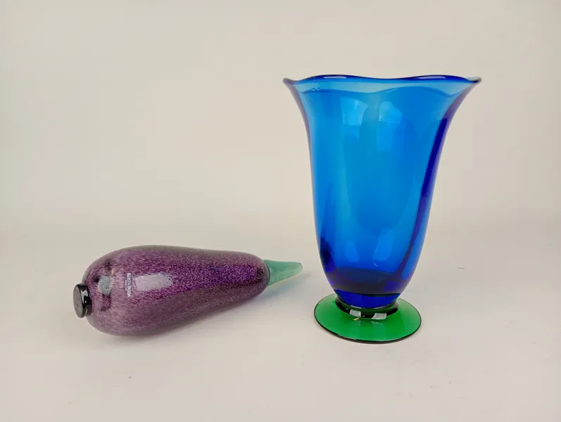 Glas 2 delar Orrefors & Kosta bl.a. Gunnel Sahlin