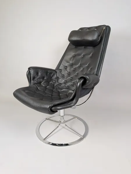 Fåtölj, "Jetson" Bruno Mathsson Dux, skinn