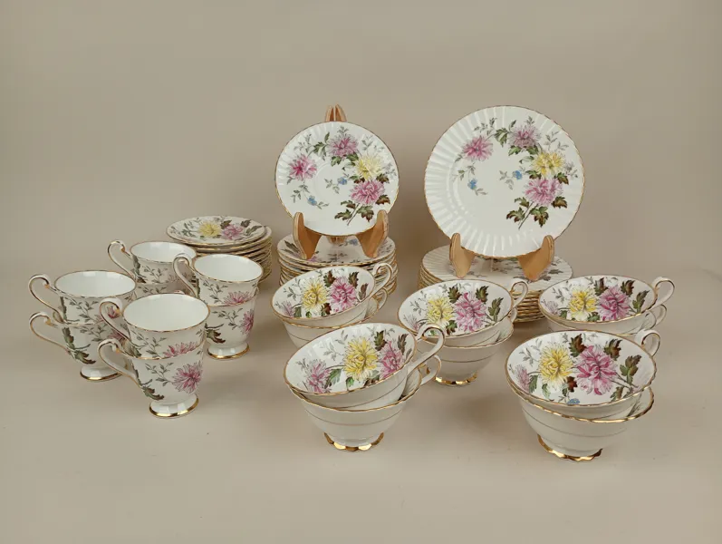 Kaffe-& teservis, "Autum Glory" Paragon England