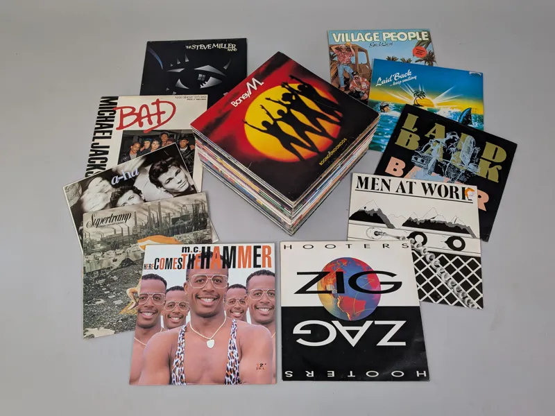 Parti Lp-skivor bl.a. M.C Hammer, Michael Jacksson m.fl.