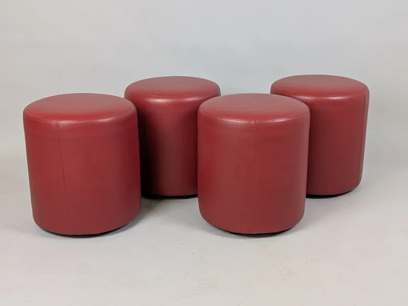 Sittpuffar, 4 st "Bongo" Johansson Design skinn